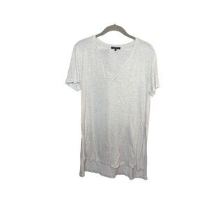 Lafayette 148 women’s short sleeve gray T-shirt, size small